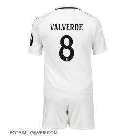 Real Madrid Federico Valverde #8 Fotballklær Hjemmedraktsett Barn 2024-25 Kortermet (+ korte bukser)